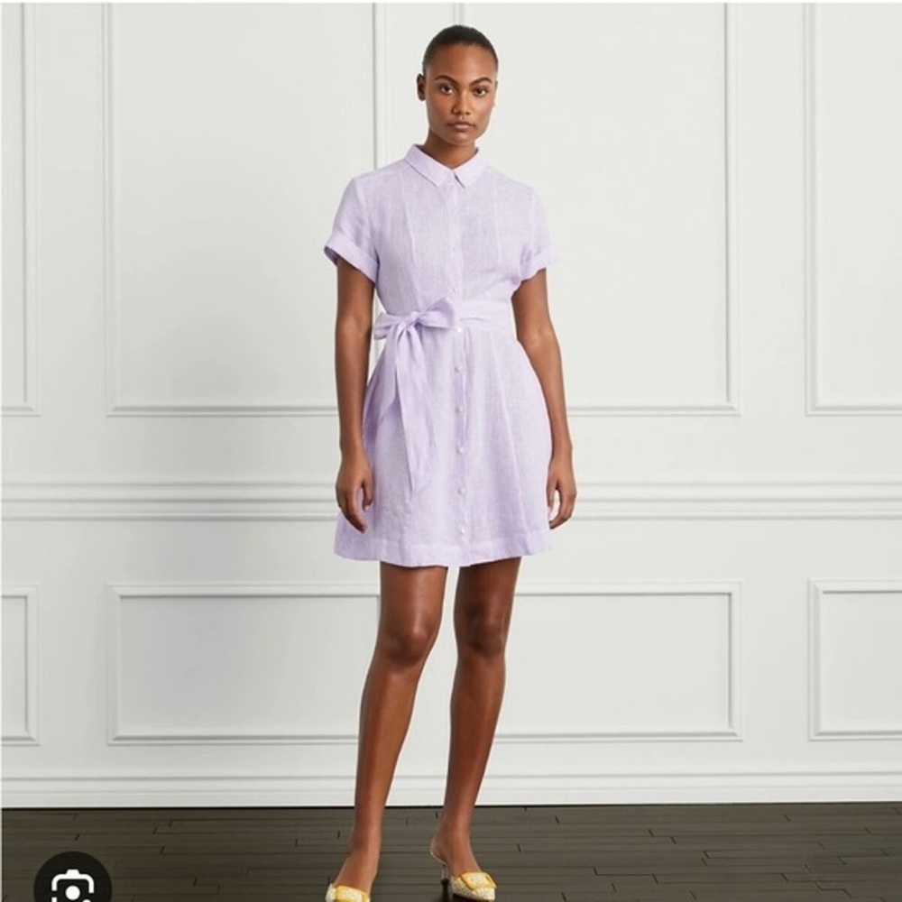 Lavender Shirt Dress